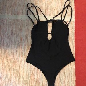 Black Strappy One Piece